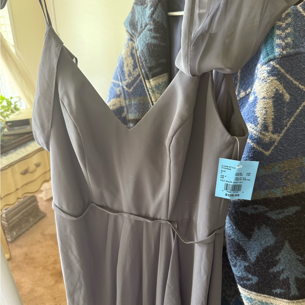 St. John's Bay Strapless Gray Dress